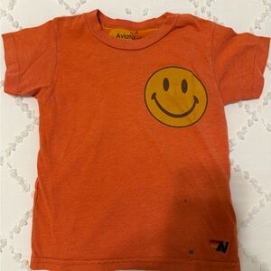 Aviator Nation Kids Orange Smiley Tee -size 4